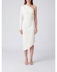 FEDERICA TOSI - One-Shoulder Asymmetric Sheath Midi Dress - Lyst