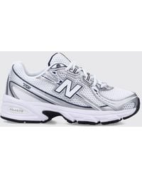 New Balance - 740 Mesh And Synthetic Leather Trainers With Abzorb Midsole - Lyst