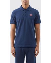 Canada Goose - Logo Cotton Polo Shirt - Lyst