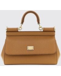 Dolce & Gabbana - Dolce &Amp Gabbana Sicily Dauphine Calfskin Top Handle Bag - Lyst