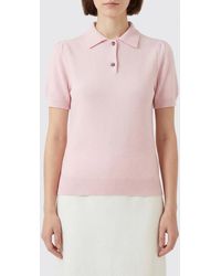 Allude - Cashmere Knit Polo Shirt - Lyst