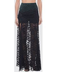 Rabanne - High-Waisted Long Pencil Skirt - Lyst