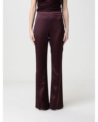 Pinko - Satin Flared Trousers - Lyst