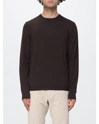 Zanone - Crewneck Wool Blend Jumper With Long Sleeves And Ribbed Trims - Lyst