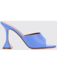 AMINA MUADDI - Lupita Croc-Print Leather Mules - Lyst