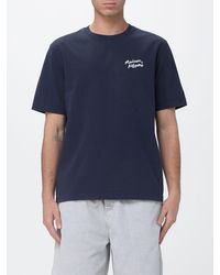 Maison Kitsuné - Maison Kitsun&Eacute Cotton T-Shirt With Logo - Lyst