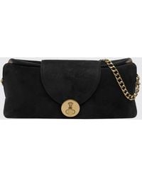Versace - Vivian Suede Shoulder Bag With Medusa Logo - Lyst