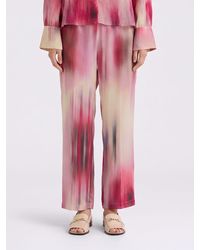 Momoní - Momon&Igrave Printed Viscose Palazzo Trousers - Lyst