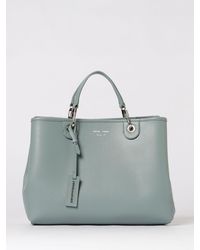 Emporio Armani - Myea Medium Grained Faux Leather Bag - Lyst