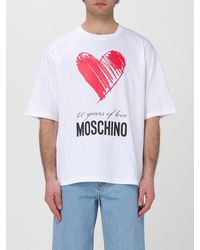 Moschino - T-shirt in cotone con stampa - Lyst