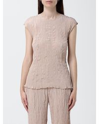 Alysi - Minimal Viscose Crinkled Effect Top - Lyst