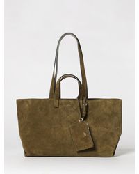 A.P.C. - Le Drummer Large Suede Bag - Lyst