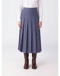 Rohe - High-Waisted Pleated Midi Skirt - Lyst