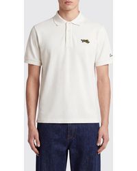 KENZO - Logo Patch Short-Sleeved Cotton Polo Shirt - Lyst