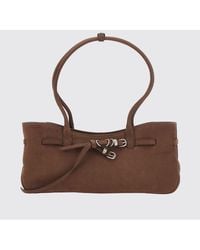 Marge Sherwood - Grandma Cowhide Leather Shoulder Bag With Canvas Interior - Lyst