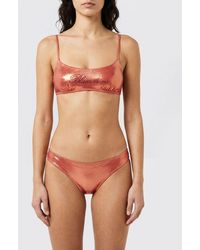 Blumarine - Stretch Polyester Bikini Top - Lyst