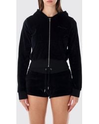Sporty & Rich - Sporty &Amp Rich Zip-Up Hoodie With Rear Rhinestone Logo - Lyst