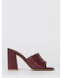 Bottega Veneta - Parco Woven Leather Mules - Lyst