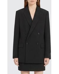 MM6 by Maison Margiela - Double-Breasted Blazer - Lyst