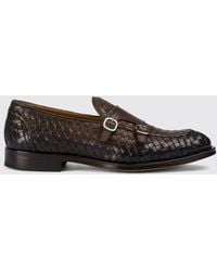 Doucal's - Braided Leather Monk Strap - Lyst