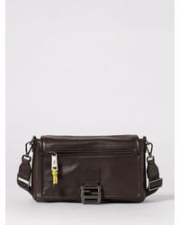 Fendi - Flux Messenger Calfskin Leather Bag - Lyst