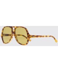 Chloé - Chlo&Eacute Salome Shield-Sonnenbrille Von Aus Acetat Mit Schildpattmuster - Lyst