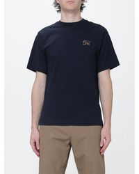 Burberry - Cotton T-Shirt With Crew Neck And Equestrian Knight Logo Detail - Lyst