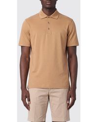 Herno - Short-Sleeved Cotton Polo Shirt With Classic Three-Button Collar - Lyst