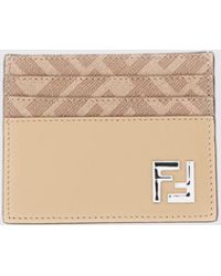 Fendi - Portacarte Di Credito Squared Ff - Lyst