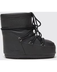 Moon Boot - Icon Two-Tone Ankle Snow Boots With Adjustable Laces - Lyst