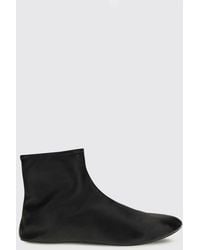 The Row - Stella Leather Ankle Boots - Lyst