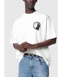 Willy Chavarria - Relaxed Fit Cotton T-Shirt With Logo And Slogan Print - Lyst