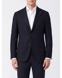 Tagliatore - Single-Breasted Wool Blazer With Peak Lapels And Back Vent - Lyst