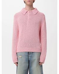 sunflower - Cotton And Linen Knit Polo Shirt - Lyst
