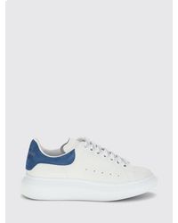 McQueen - Oversize Smooth Calf Leather Sneakers With Contrasting Heel And Chunky Sole - Lyst