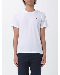 Peuterey - Cotton Blend T-Shirt With Logo - Lyst