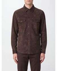 Jacob Cohen - Suede Leather Shirt Jacket With Patch Pockets - Lyst