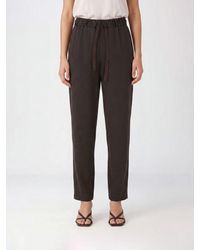Semicouture - Cotton Blend Skinny Pants With Drawstring Waist - Lyst