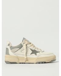 Golden Goose - Forty 2 Used Leather And Mesh Sneakers - Lyst