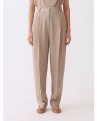Fabiana Filippi - Wide Leg Linen Trousers - Lyst