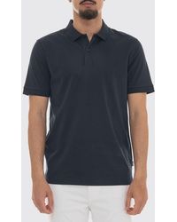 BOSS - Short-Sleeved Cotton Polo Shirt With Ribbed Collar And Two-Button Placket - Lyst