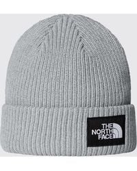 The North Face - Salty Lined Ribbed Beanie With Inner Lining And Logo - Lyst