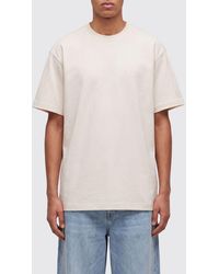 Y-3 - Relaxed Fit Cotton T-Shirt With Tone-On-Tone Printed Logo - Lyst
