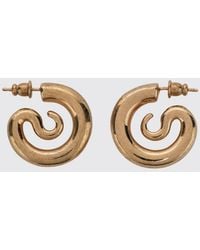 Panconesi - Orecchini A Cerchio Serpent Bicolore Placcati 18Kt - Lyst