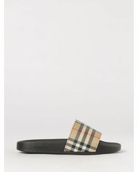 Burberry - Vintage Check Rubber Slides - Lyst