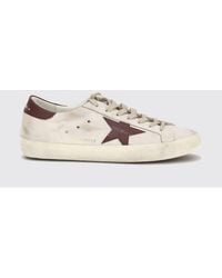 Golden Goose - Super-Star Used Leather Sneakers - Lyst