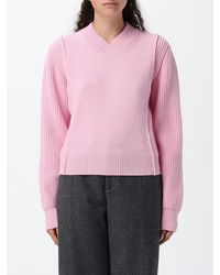 Marni - Jersey De Lana Virgen Y Cachemir Con Cuello De Pico Y Corte Relajado - Lyst