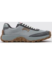 Camper - Drift Trail Suede And Recycled Pet Bicolour Trainers With Vibram Sole - Lyst
