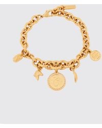 Chloé - Chlo&Eacute Brass Bracelet With Finish And Engraved Logo Charm - Lyst