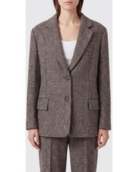 Brunello Cucinelli - Single-Breasted Two-Button Virgin Wool Blend Blazer - Lyst